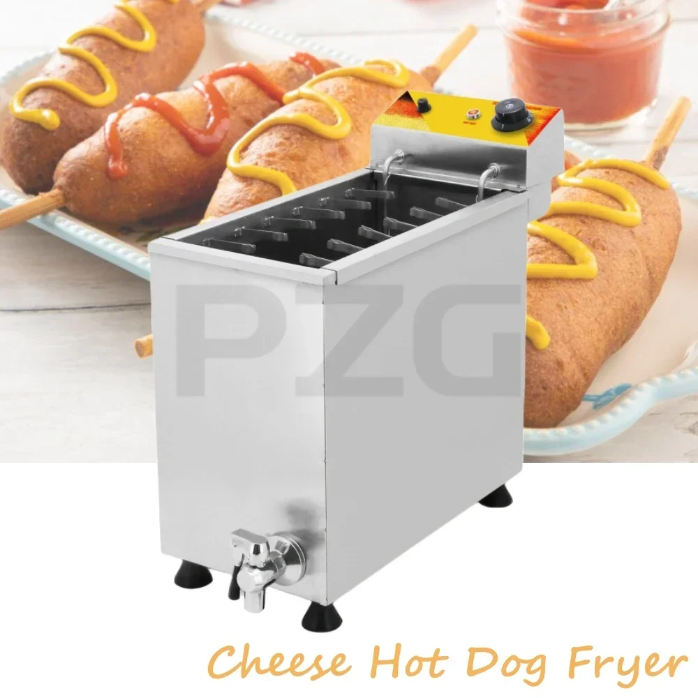 Corn Dog Stick - Freidora Eléctrica de Gran Capacidad, Comercial,