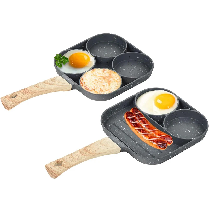Egg Waffle Pan - Sartén para Huevos y Panqueques, 4