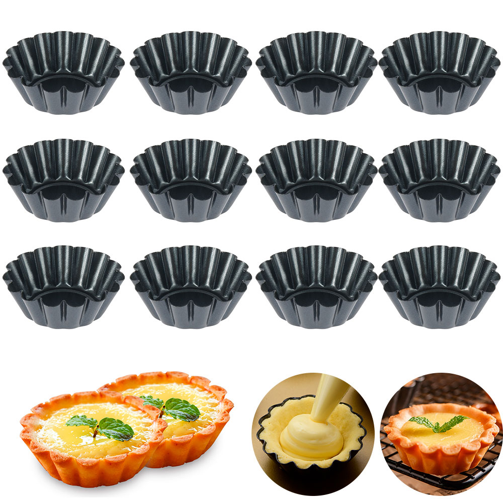 12 Uds molde para sartén tarta - Egg Waffle Pan reseña y precio