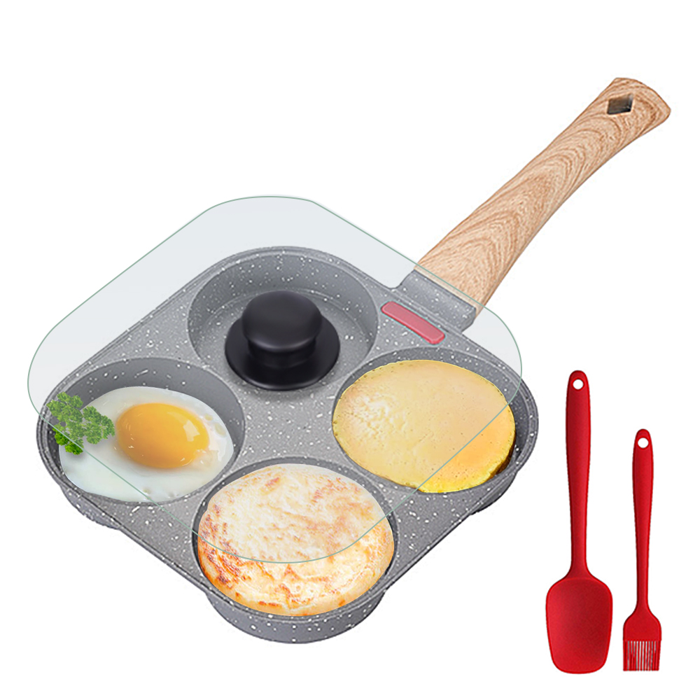 Sartén antiadherente para 4 hu - Mini Pancake Griddle reseña y precio