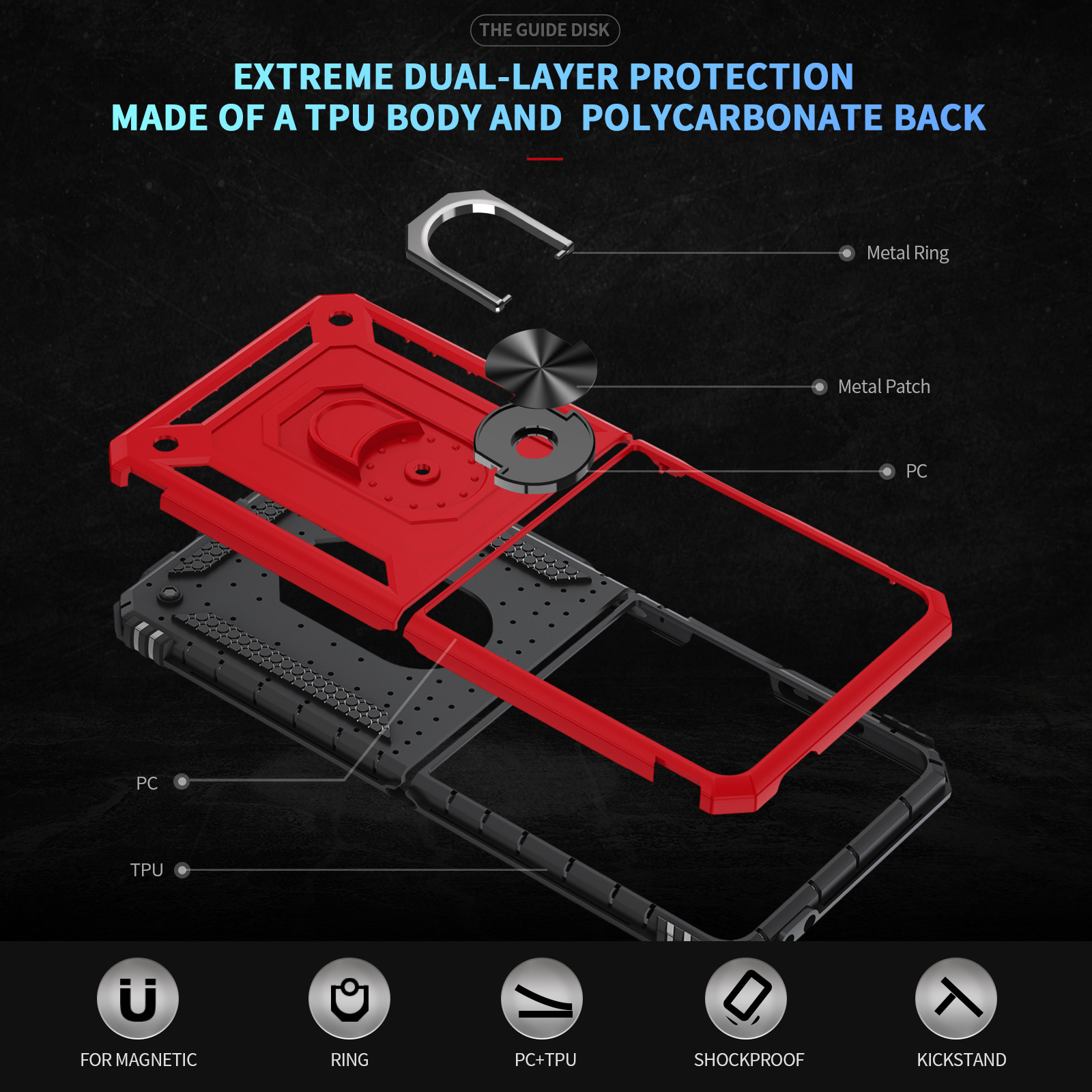 Funda de teléfono a prueba de  - Taco Stand Holder reseña y precio