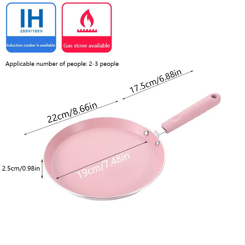 1 sartén antiadherente rosa pa - Egg Waffle Pan reseña y precio