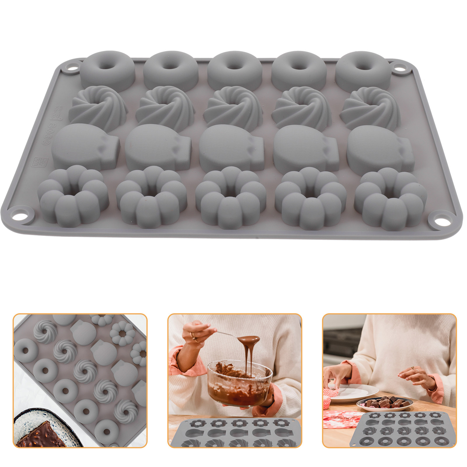 Molde de Silicona para Mini Do - Donut Mold Silicone reseña y precio